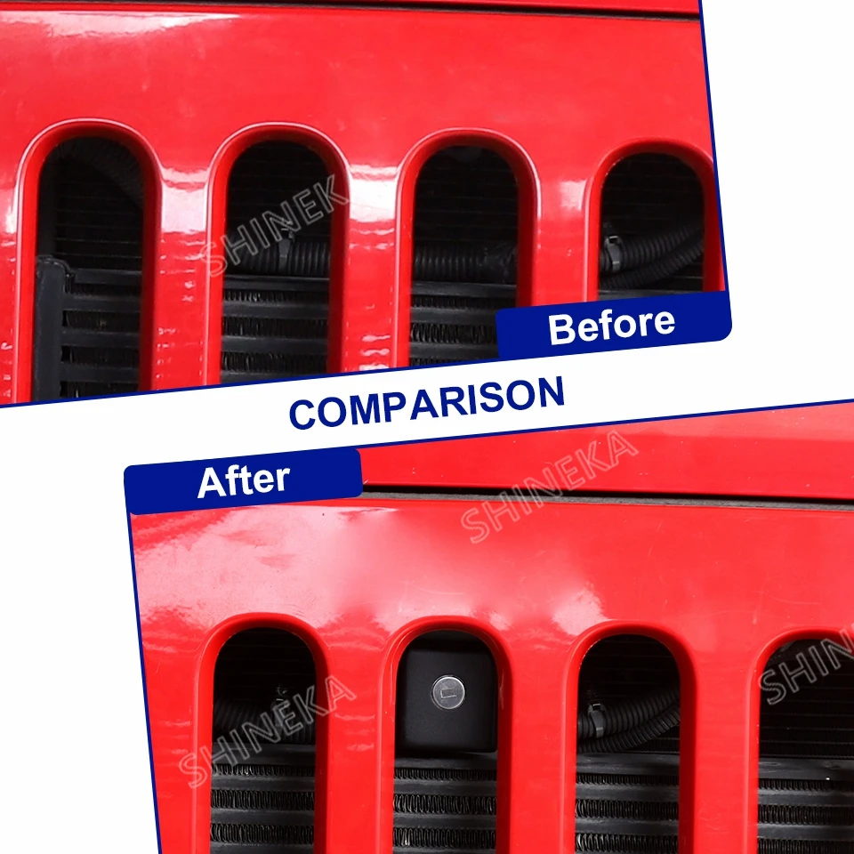 Auto-Frontmotor, unsichtbare Haubenschlösser mit Schlüssel für Jeep Wrangler JK 2007 2008 2009 2010 2011 2012–2017, Anti-Diebstahl-Zubehör – Detail 2