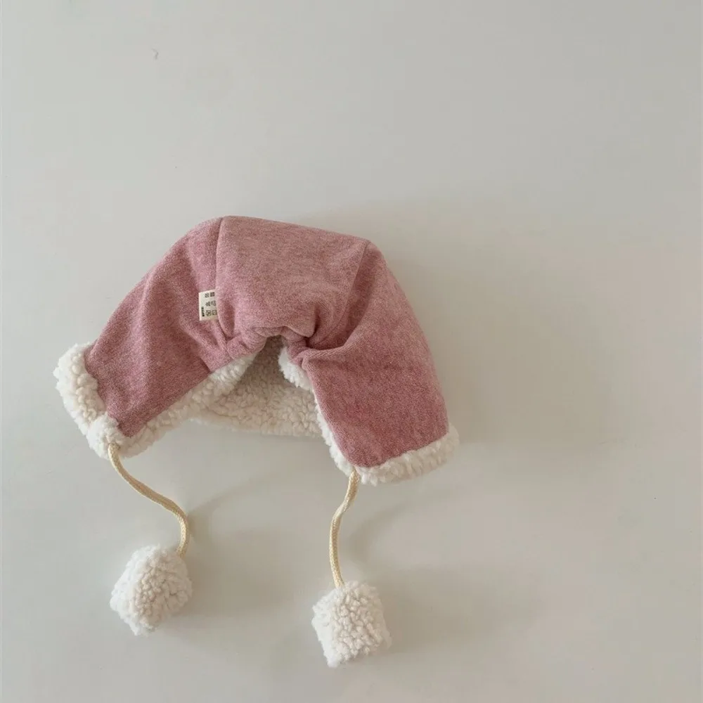 Kawaii Cute Bear Ear Hat Fleece Thick Baby Beanie Cap Winter Warm Ear Protection Hat Boys Girls