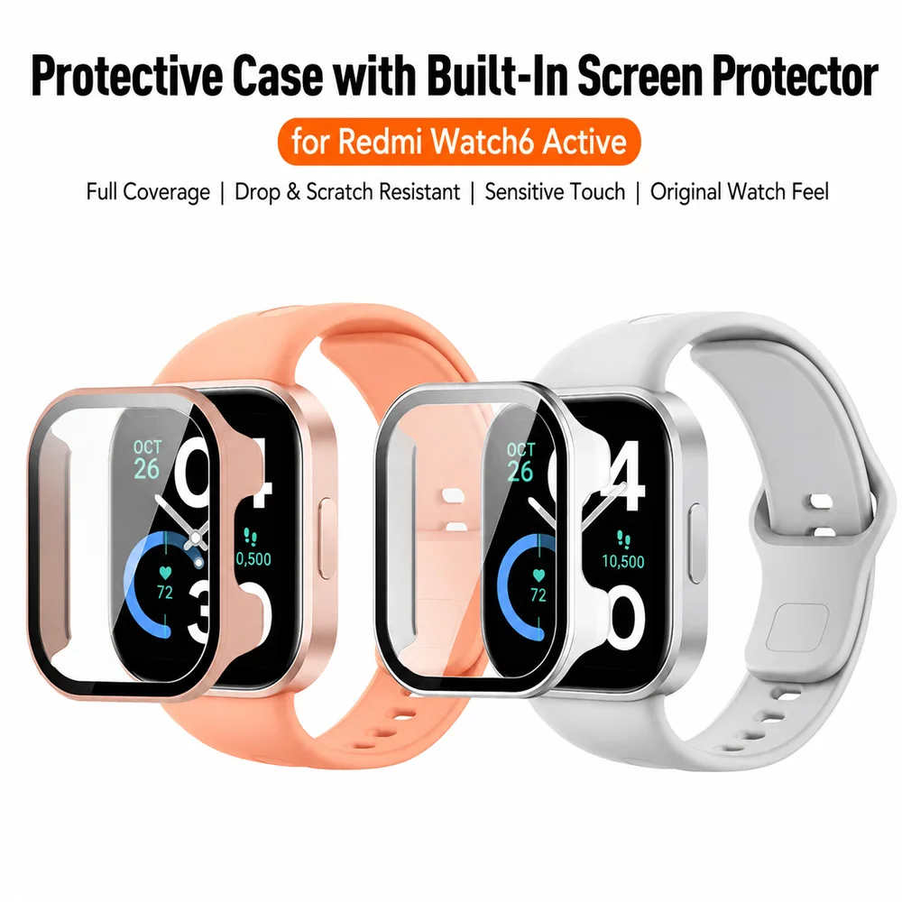 Enhanced Case with Tempered Glass - Anti-Scratch Full Cover Bumper Shell