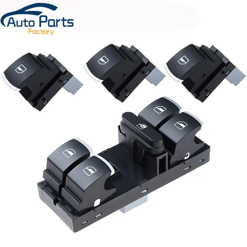 

Новый переключатель стеклоподъемника для VW Touran Tiguan Passat B6 B7 CC Golf Mk5 MK6 Jetta III AMAROK 5ND959857 5K4959857 5ND959855