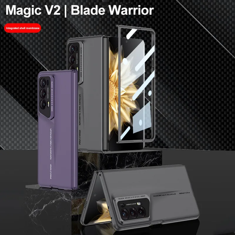 

Супер спортивный автомобиль, телефон для Honor Magic V2, матовый жесткий пластиковый защитный чехол для камеры Honor Magic V2