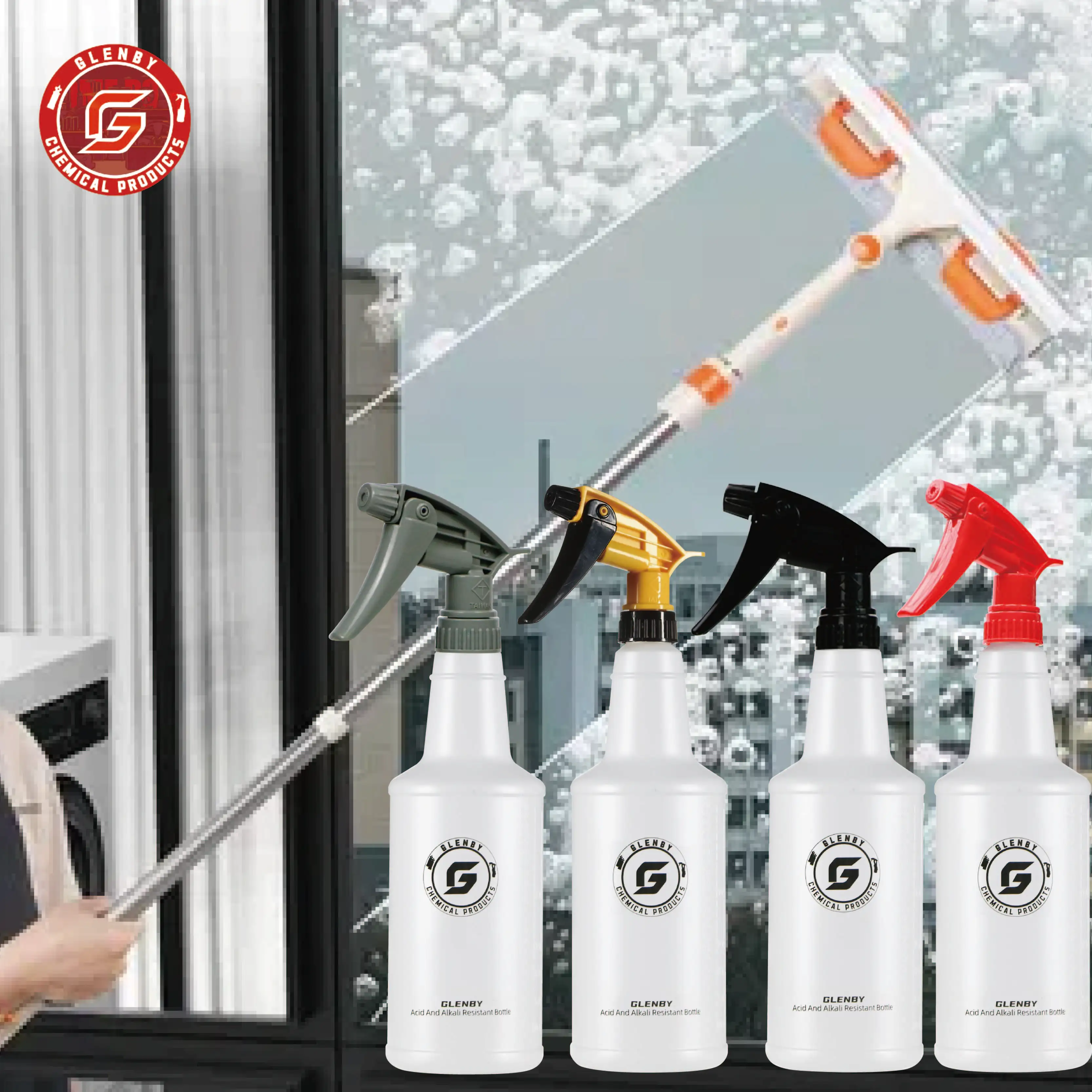 Car cleaning spray bottle; Plant watering spray bottle; Home cleaning spray bottle. 2