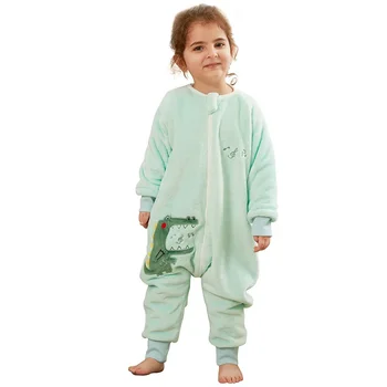 Baby Girl Onesie Animal Kigurumi Pajamas for Newborn Children Flannel Sleeping Bag Winter One-piece Pajamas Jumpsuit Baby Romper 1
