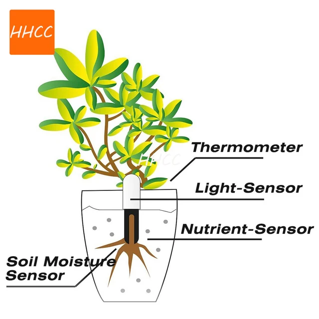 HHCC Flower Monitor Flora Garden Care Plant Grass Soil Water Fertility