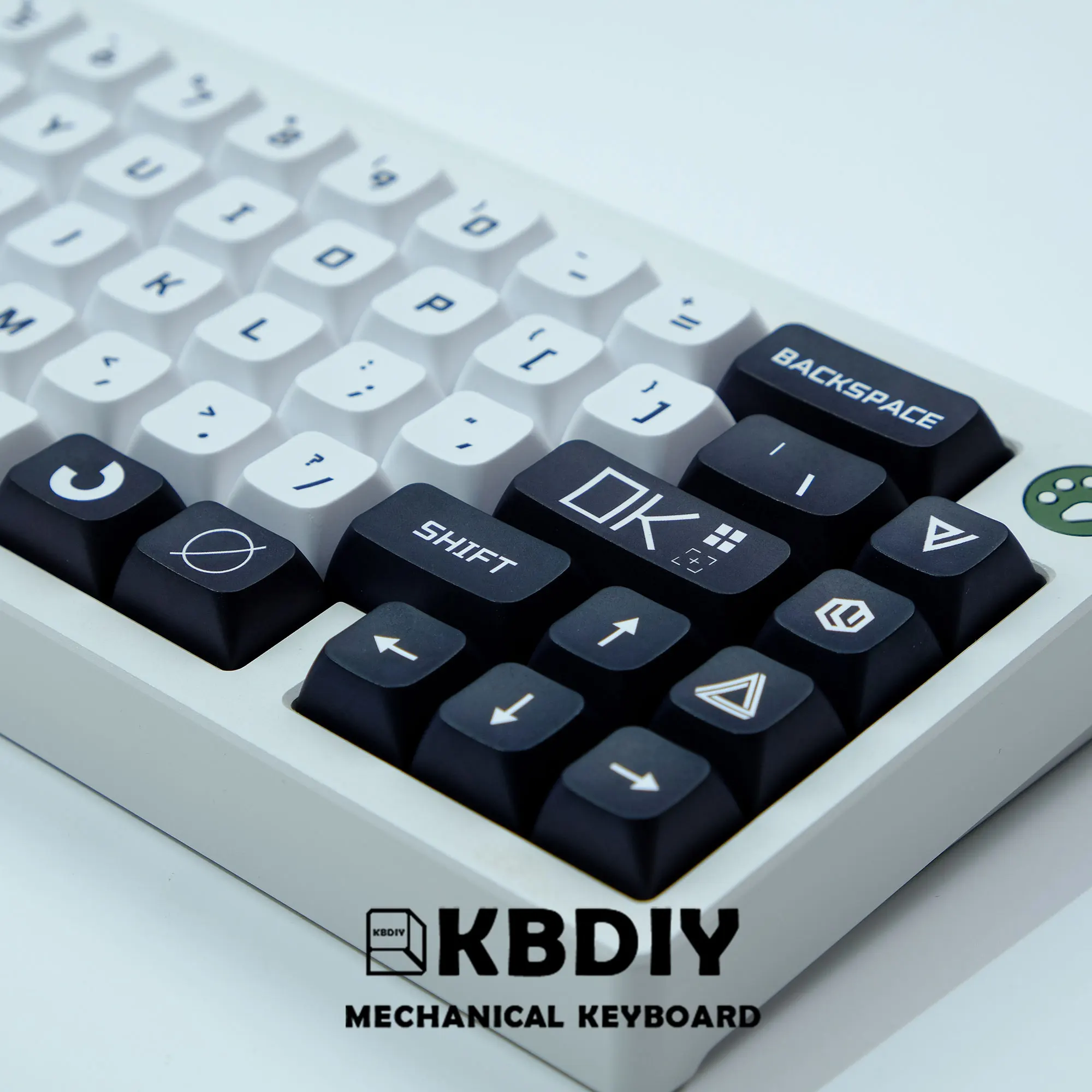Keycap personalizado branco, XDA perfil, PBT, tester68, Rk61, 132 chaves