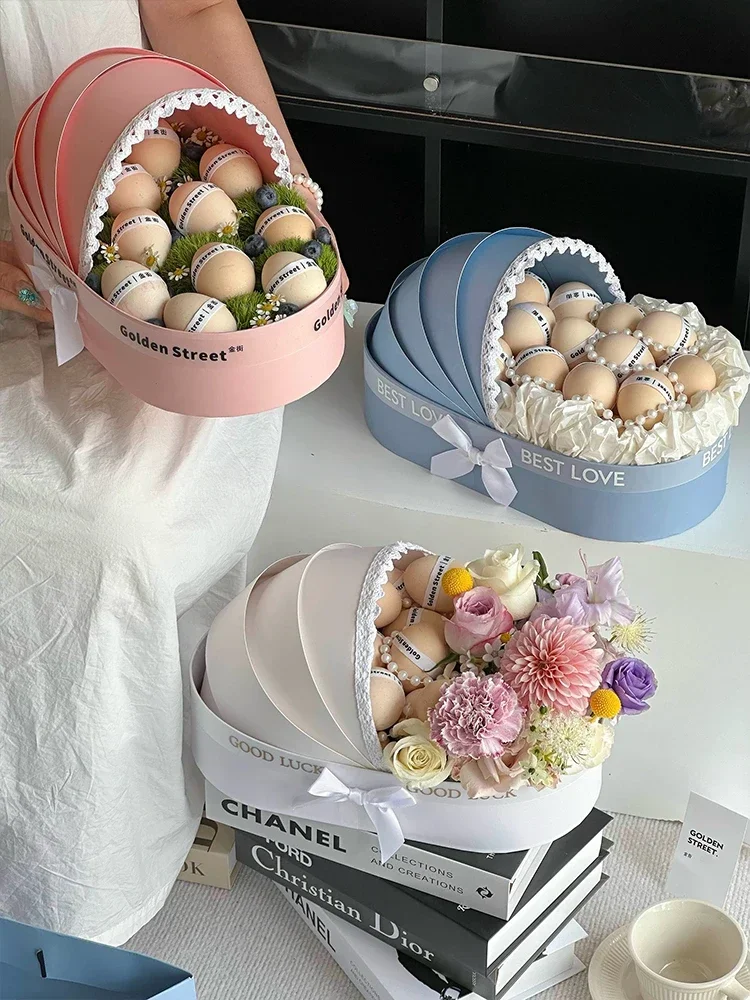 Bag Cradle Flower Box Fruits Packing Gift Box 1pcs organza gift bags party gift bags gift boxes