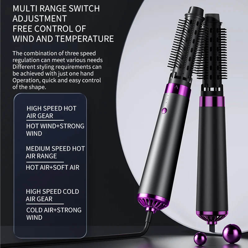 Hot Air Comb KS-Q7 Multi-purpose With Five Functions Convenient Functions hot air comb