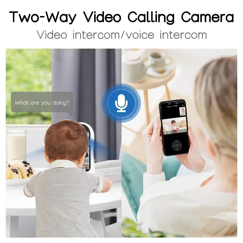 8MP Wifi Camera Video Call with 2.8 Inch IPS Screen Baby Cry Sound Detection Wireless Security IP Camera Baby Monitor iCSee APP 3