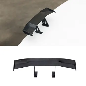 Mini ali spoiler posteriore per auto effetto carbonio Decorazione modello piccolo Accessori auto ABS Nero Blu Rosso Bianco Grigio Winglet