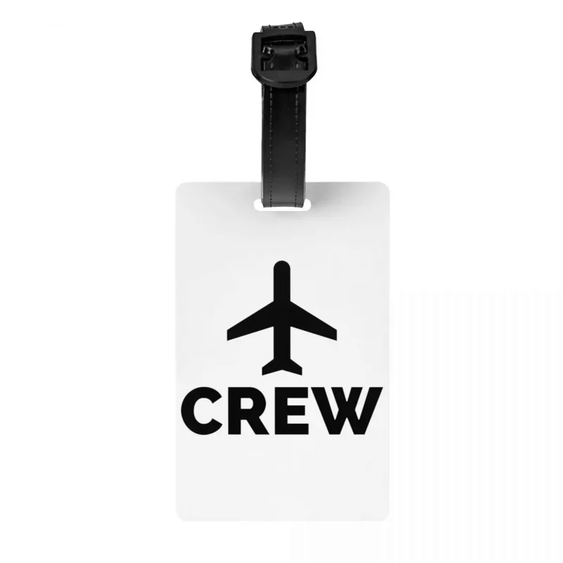 

Aviation Plane Flight Crew Luggage Tag Airplane Aviator Pilot Suitcase Baggage Privacy Cover ID Label