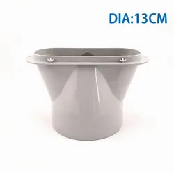 Adjustable Portable Air Conditioner Window Kit with Slide Plate and Wind Shield (DIA13cm)
