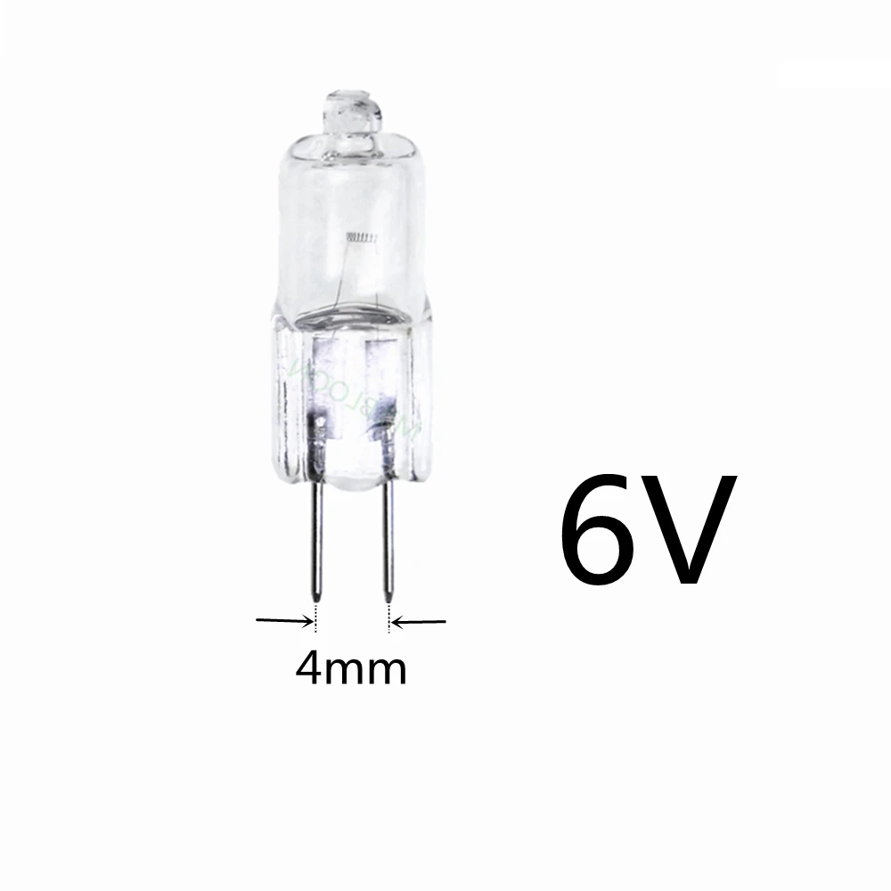 5PCS Microscope Halogen Light Bulb G4 6V 20W 35W 10W 15W 30W 25W