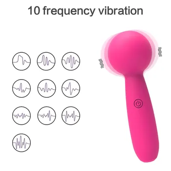 Wireless Vibrator AV Vibrator Magic Wand Female Clitoris Stimulator USB Rechargeable Massager Goods Adult Sex Toys 18 5