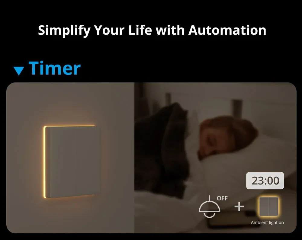 TX Ultimate T5 86 Wall Switch Full Touch Access LED Light Edge Multi-Sensory R