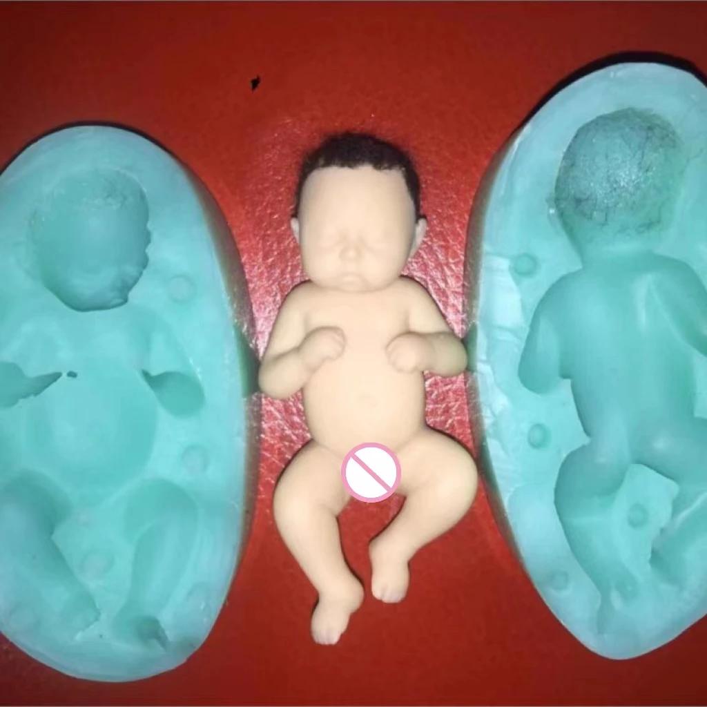 New Arrival Sleeping Baby Mold Silicone Cake Decoration Mold Moulds No