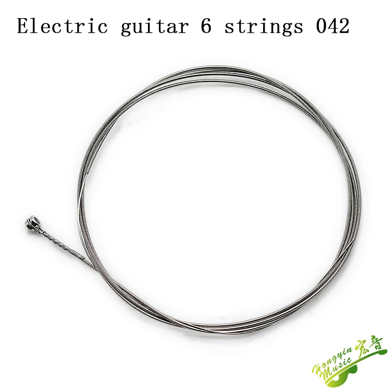 Premium Brass Guitar String Replacement for Electric and Acoustic Guitars (Set of 6)