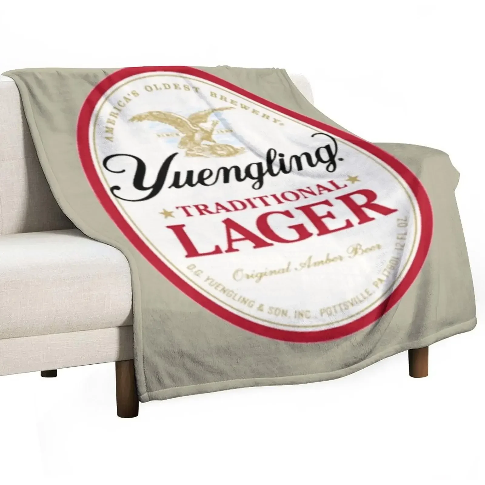 

BEST SELLING - Yuengling Throw Blanket For Decorative Sofa halloween Blankets