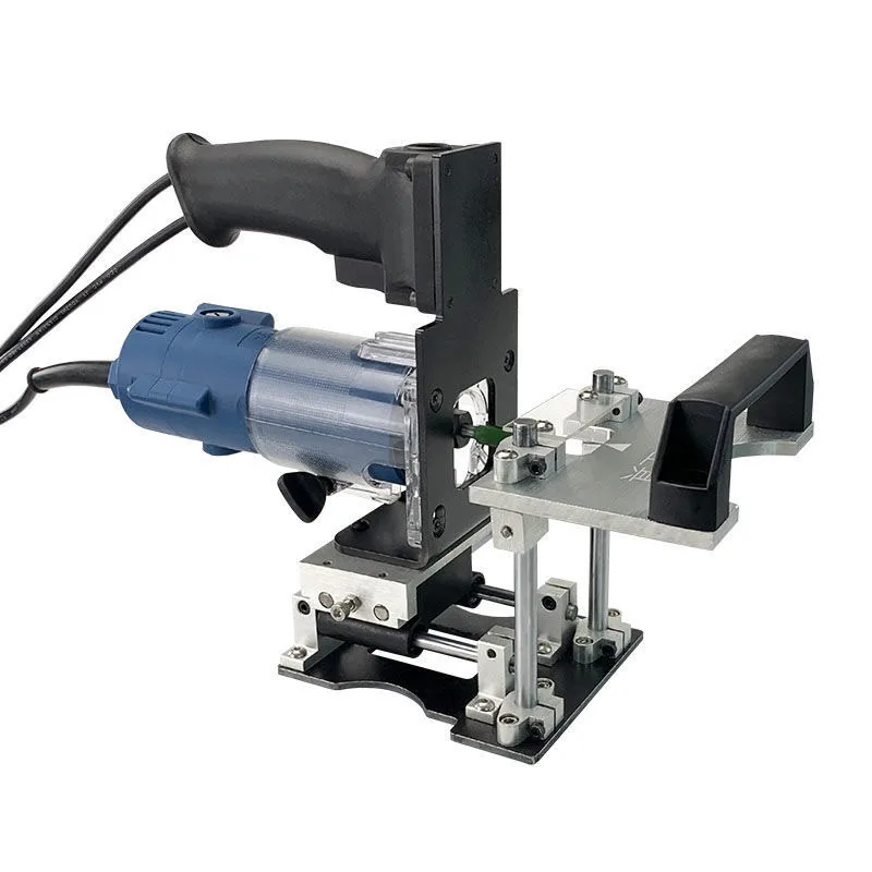 2 in 1 Slotting Bracket Invisible Fasteners Woodworking Trimming Machine Hole Slotting Wardrobe Cupboard Punch Locator New