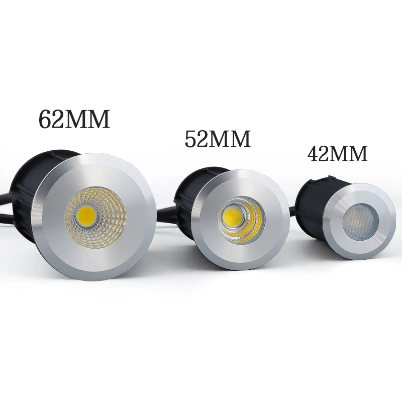 LED Deck Lights 4PCS Outdoor Led Recessed Spotlight IP67 1W 3W 5W Waterproof for Deck Step Stair Underground Ground Garden Wall Floor