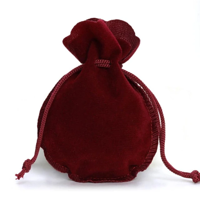 Amazon.com: SAMEZA 1-10pcs/lot Drawstring Velvet Bag Drawstring Calabash  Pouch Jewelry Packaging Bag Wedding/Christmas Favor Pouches & Gift Bags,Random  Color 7x9 : Health & Household