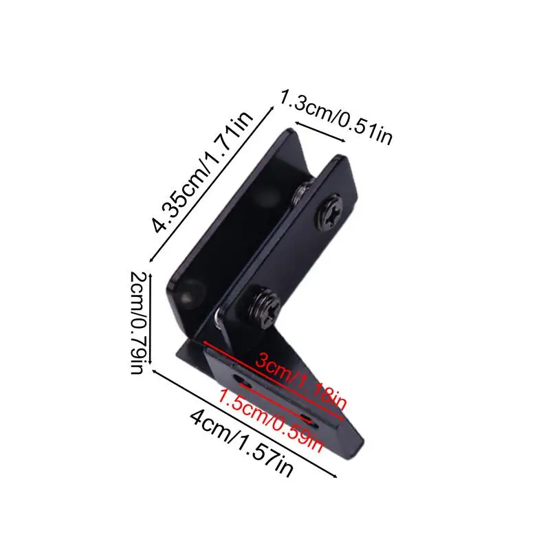 Stainless Steel Glass Clamp 90 180 Degree Glass Door Hinge For Showcase Wine Cabinet Furniture