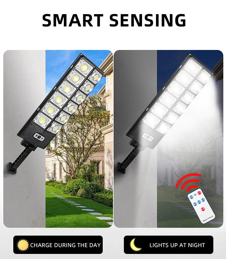 solar step lights 8000 Lumens LED Solar Light Outdoor Waterproof Motion Sensor Street Garden Light Waterproof Sunlight Wall Yard Street Lamp solar stake lights