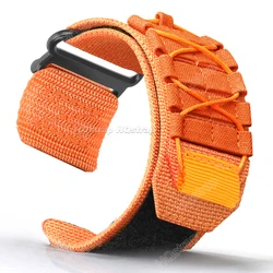 Vibrant Universal Nylon Sport Watch Strap Bracelet - 22mm (Orange)