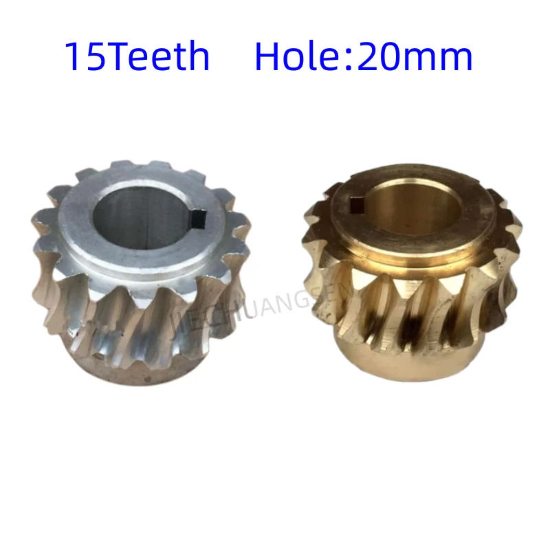 Dentes Yongqiang Kone Minfa Mm12 Moedor de Carne Acessórios de Turbina Engrenagem Worm Gear Cobre Alumínio 15