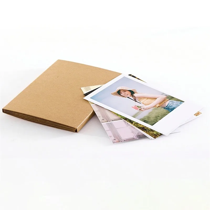 크라프트지 앨범 빈티지 아코디언 스타일 DIY 스크랩북 앨범 공예 발렌타인데이 결혼기념일 엽서 보관 앨범