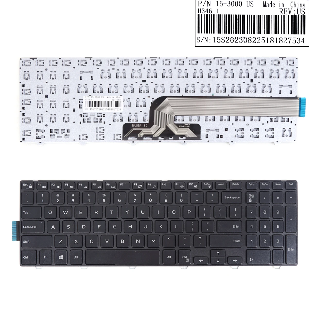 

Клавиатура для ноутбуков Dell Inspiron 15-5000 Series 5547 5521 5542 черная