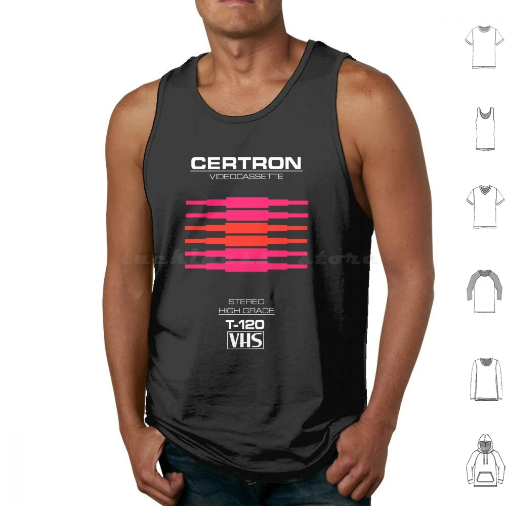 Retro Vhs Tape Vaporwave Estetica Canotte Gilet Senza Maniche Retro 80S Vaporwave Vhs Tape Box Estetico Anni '90 Cassette Video