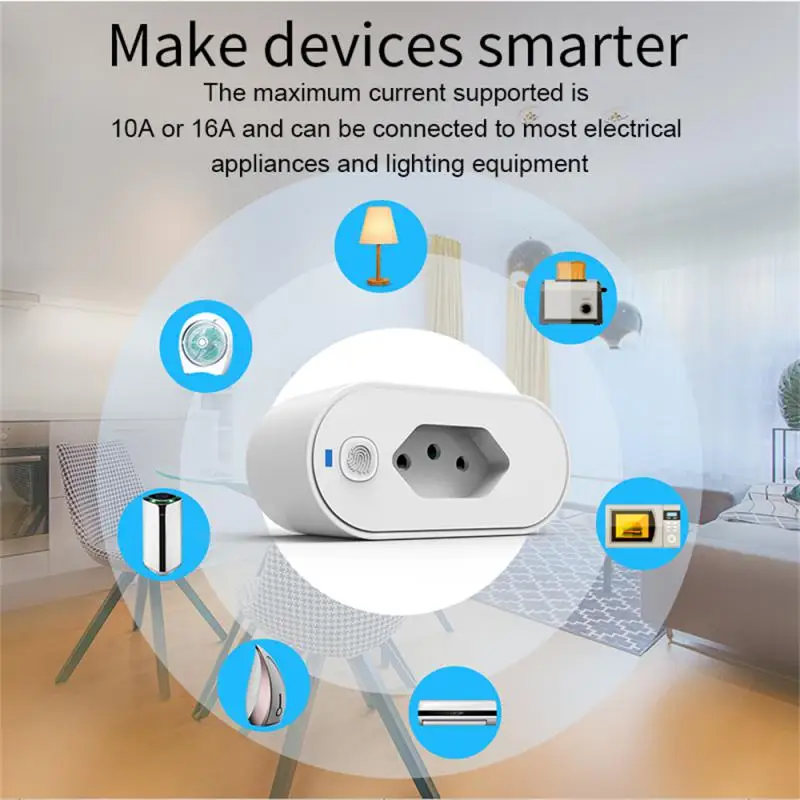 

Athom Smart Home preflashed TASMOTA Brazil Plug Works With Home Assitant Electric Consumption Monitoring 16A