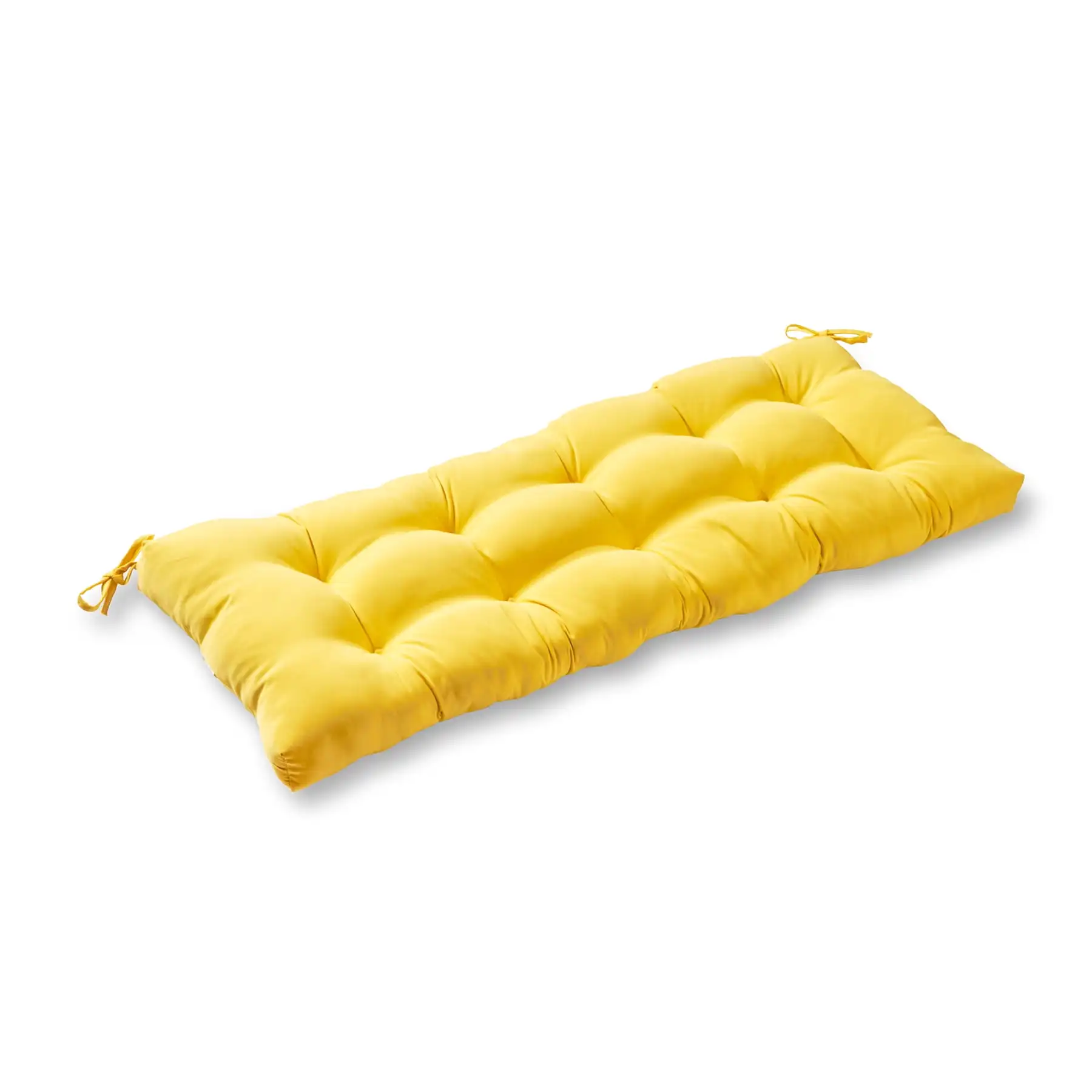 

Greendale Home Fashions Sunbeam Yellow 44 x 17 in. Outdoor Bench Seat Cushion