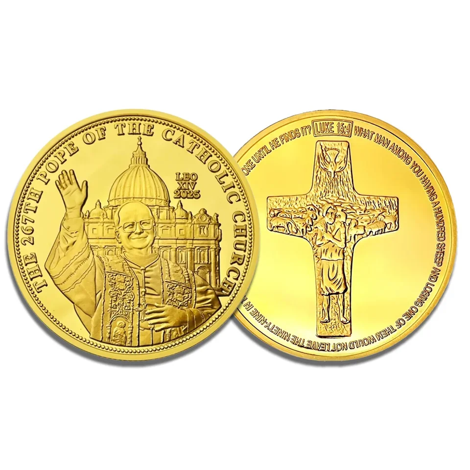 Religious Keepsake Coin Pope Francis Commemorative Coin - 266th Pope  Catholic Memorial Token With Prayer Religious Keepsake Prayer Token Gift