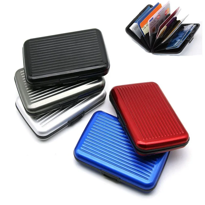 Sleek Metal Credit Card Wallet Holder - Identity Theft Protection