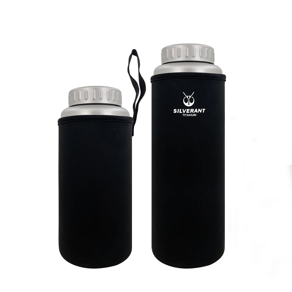 Large Capacity Titanium Water Bottle Single Layer Wide Mouth Drinking Bottle Canteen Leakproof Outdoor Sports 1200ml 1500ml