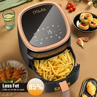OYAJIA 6L Air Fryer with Smart Touch Display 60 Minutes Timer & 80°C-200°C Adjustable Temperature& 8 Preset Cooking Modes 6