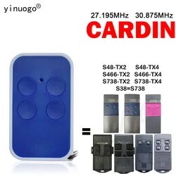 Clone CARDIN S466 TX4 TX2 S738 TX4 TX2 S48 TX4 TX2 Garage Door Remote Control 27.195MHz 30.875MHz Fixed Code Garage Door Opener