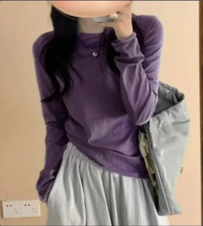 Purple slightly translucent soft plaid fabric