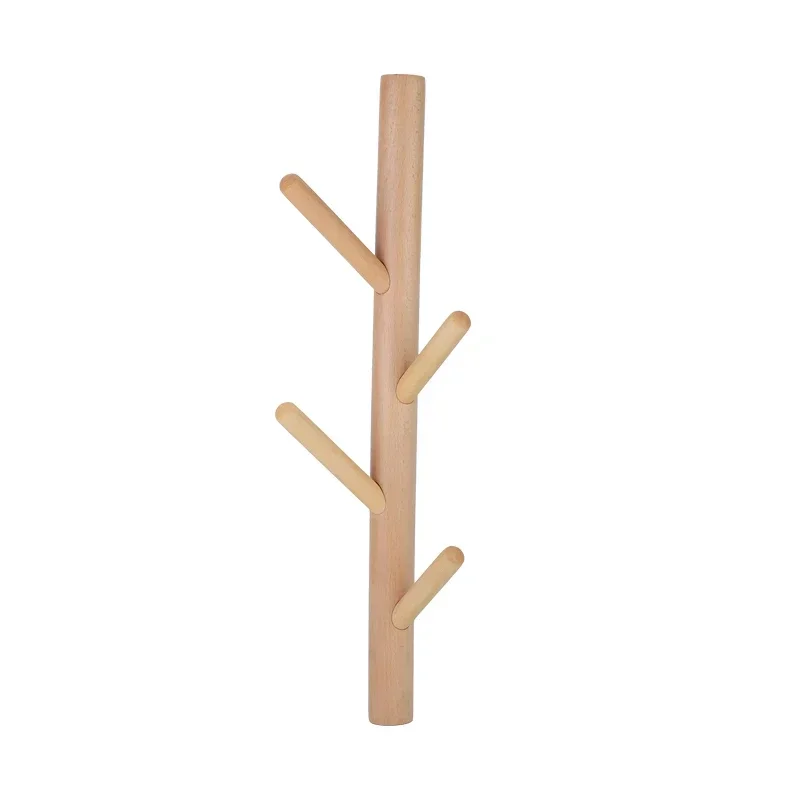 Natural Pine Coat Rack, Handbag and Cap Holder, Branches Hook, Coat Stand, Living Room Wall Decoration, Clothing Wall Shelves