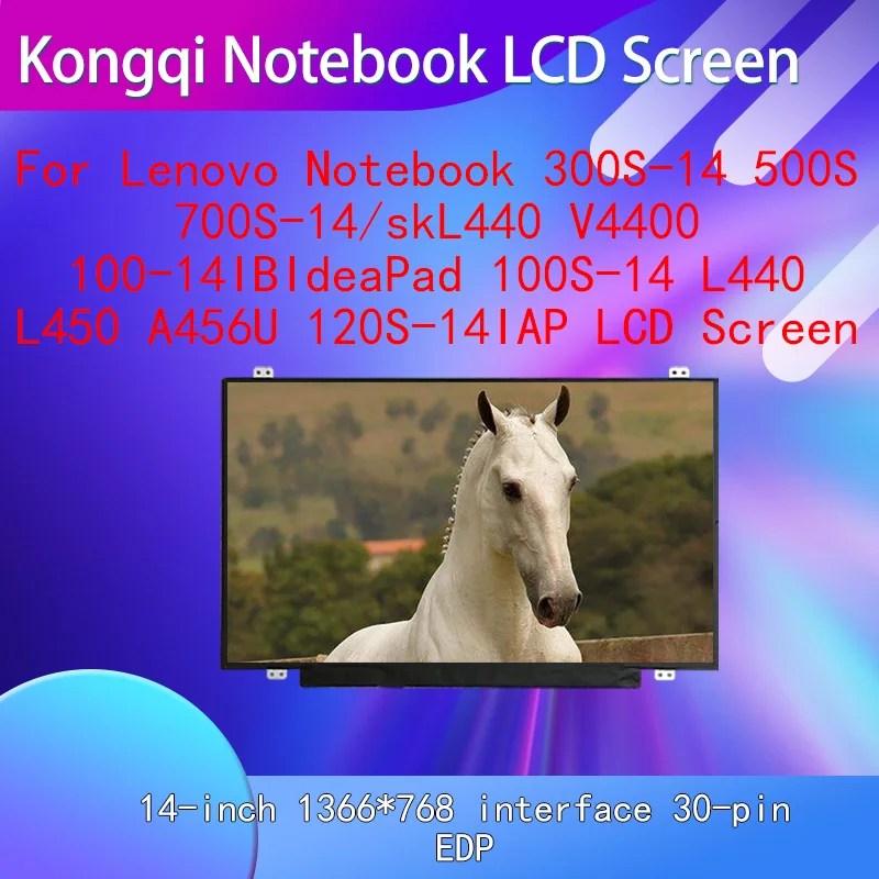 

For Lenovo Notebook 300S-14 500S 700S-14/skL440 V4400 100-14IBIdeaPad 100S-14 L440 L450 A456U 120S-14IAP LCD Screen