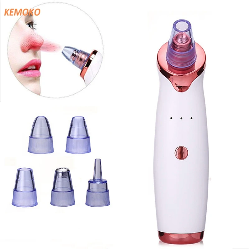 Blackhead Remover Acne Remover Facial Pore Cleanser Electric Vacuum Suction USB Rechargeable Facial Pore Acne Cleaner Comedone Spot ore Cleansing Pimple Extractor