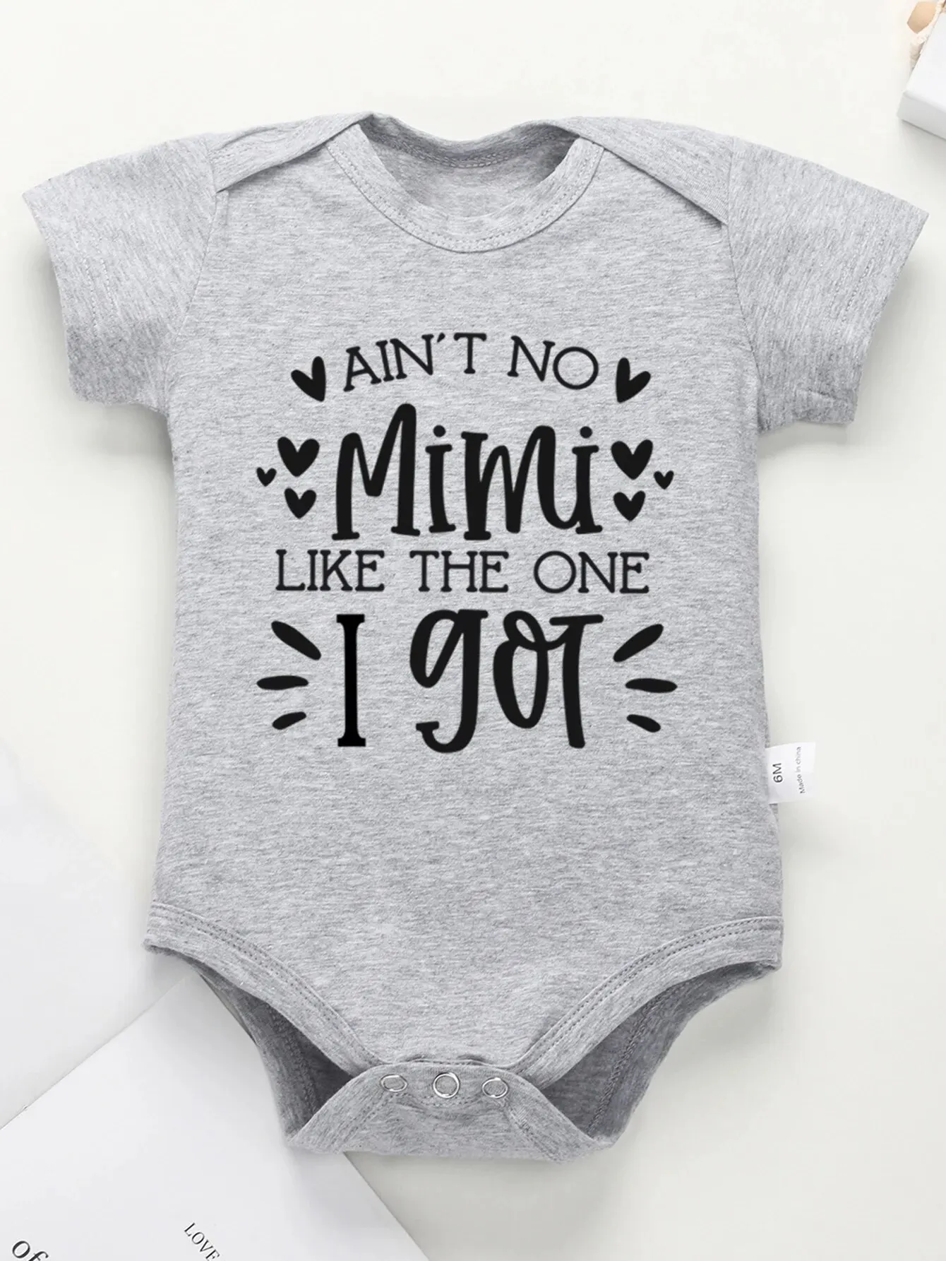 Cotton Baby Girls Casual "AIN'T NO NANA LIKE THE ONEIGOT" Short Sleeve Onesie Clothes baby clothes