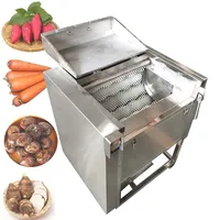 Commercial Root Vegetable Fruit Ginger Potato Roller Peeler Washing Peeling Cleaning Machine 1