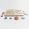 Wooden Solar System Puzzle Wooden Planet Learning Game for Kids Ages 3-5 3