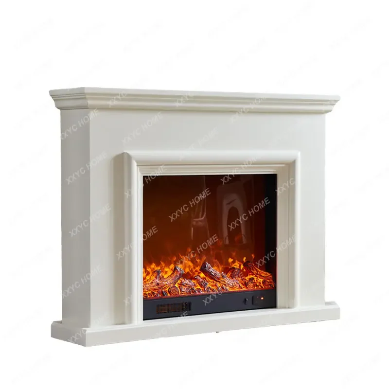 

European-Style Fireplace Frame Decorative Cabinet Simple American Pastoral Solid Wood Heating Furnace Core Background Wall