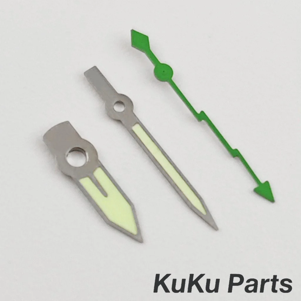 Green Super Luminous Lightning Second Hand for Watches - Precision Needle Pointer Parts