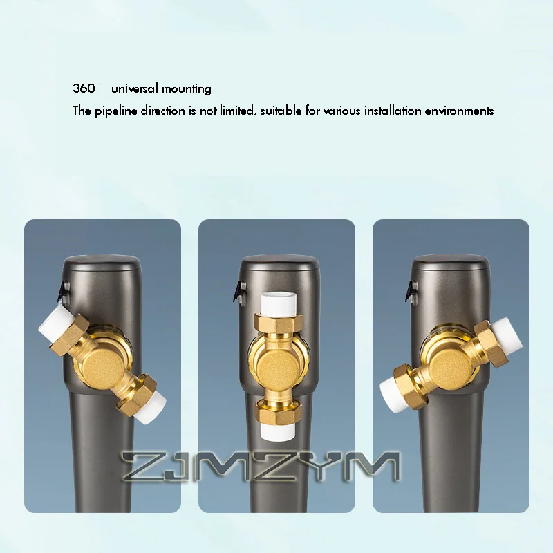 Intelligent Spin Down Sediment Water FilterAutomatic Cleaning Prefilter Household Backwash Large Flux Tap Water Purifier