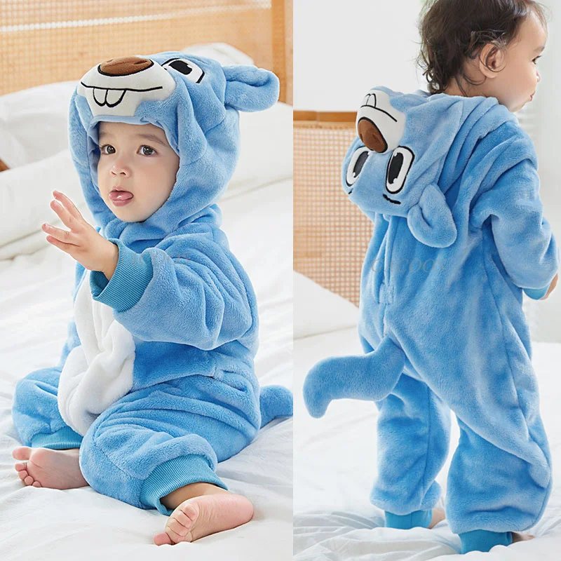 Kigurumi Stitch Pig Dog Kid Pajama Pijama Children Animal Cartoon Blanket  Costume Winter Boy Girl Onesie Zipper Sleepwear - AliExpress