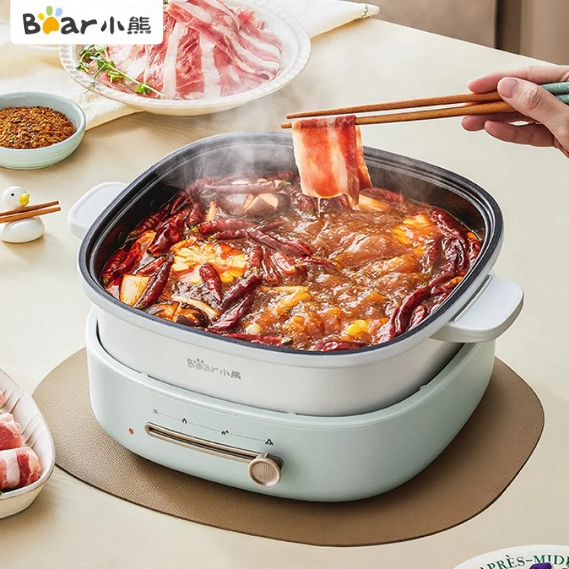 4L Electric Hot Pot Household Split Multi-function Electric Pot Non-stick Split Removable and Washable Electric Boiling Pot